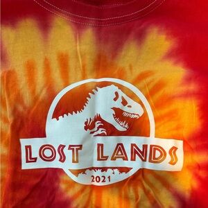 Lost Lands 2021 lineup tie dye t shirt - never worn - size large